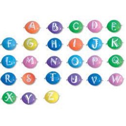 Palloncini Lattice Link con Lettere - 35 cm/ 14"
