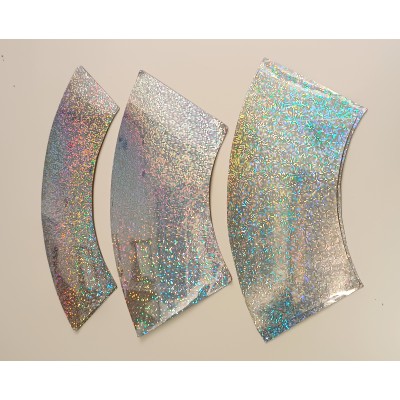 Decorazioni adesive glitter e metallizzate per clave