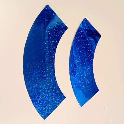 Decorazioni adesive glitter e metallizzate per clave