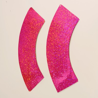 Decorazioni adesive glitter e metallizzate per clave