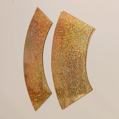 Decorazioni adesive glitter e metallizzate per clave