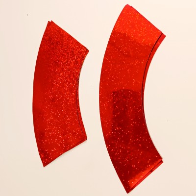 Decorazioni adesive glitter e metallizzate per clave