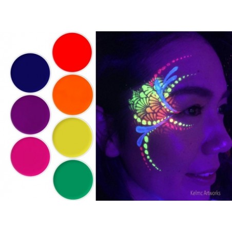 Trucco Aquacolor Kryolan Fluorescente - UV  4ml