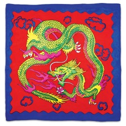 Foulard Magia Sitta Dragon Silk 90x90 Rosso | Agile Italia