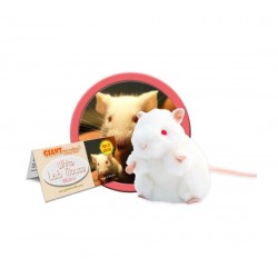 GIANTMICROBES PELUCHE TOPO BIANCO (CAVIA) White Lab Mouse