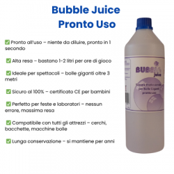 Sapone per Bolle Bubble Juice Pronto uso 1LT | Agile Italia