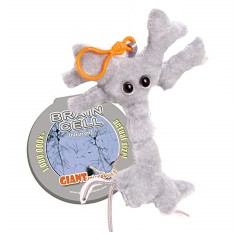 GIANTMICROBES PELUCHE PORTACHIAVI CELLULA CEREBRALE Brain