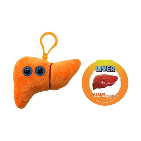 GIANTMICROBES PELUCHE PORTACHIAVI FEGATO Liver