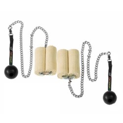Fire Poi Catene di Fuoco Poseidon con Pomello - kevlar