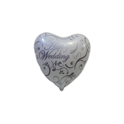 Palloncino cuore Happy Wedding | Agile Italia