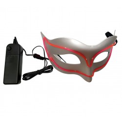 Mezza Maschera Led Luminosa Fucsia | Agile Italia