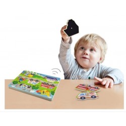 Giocattoli- Puzzle in legno con suoni veicoli | Agile Italia