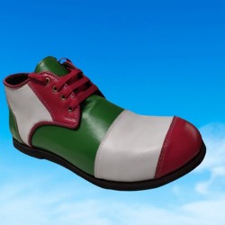 Scarpe Clown Cuoio - Righe Tricolore 2 L | Agile Italia