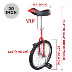 Monociclo Indy Trainer 20" - Rosso | Agile Italia