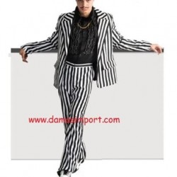 Costume Completo a Righe Bianco/Nero | Agile Italia