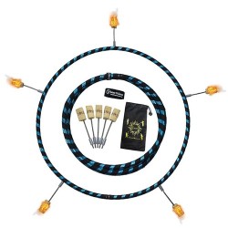 Hula Hoop Fuoco Pieghevole Deco- Fire Hoop 5 punte
