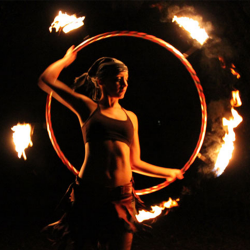 Hula Hoop Fuoco Pieghevole Deco- Fire Hoop 5 punte