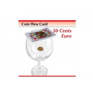 MONETA ATTRAVERSO CARTA 0,50&euro;