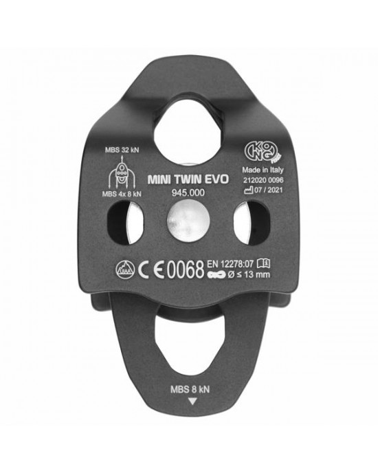 CARRUCOLA DOPPIA MINI TWIN EVO KONG NERO