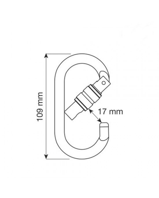 MOSCHETTONE D-PRO LOCK CAMP 50 kN