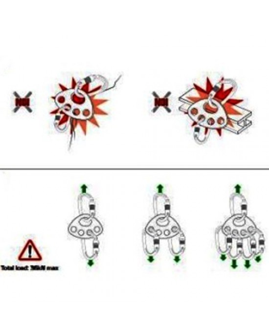 PIASTRA MOLTIPLICATORE ANCORAGGIO 4RIG KON