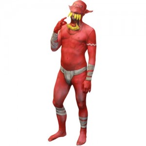 MORPHSUITS MONSTER ORC ROSSO JAW DROPPER