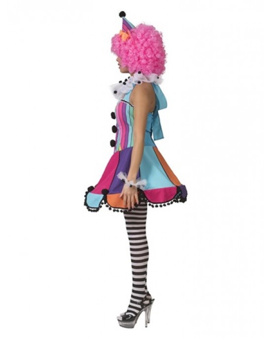 COSTUME CLOWN DONNA RAINBOW