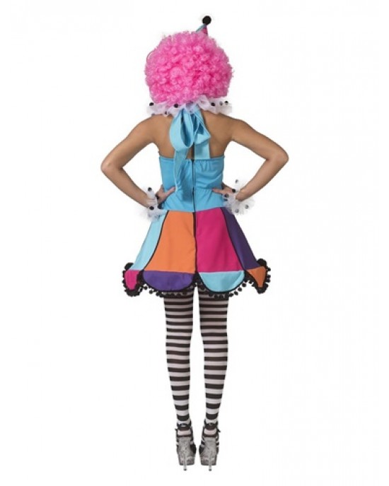 COSTUME CLOWN DONNA RAINBOW