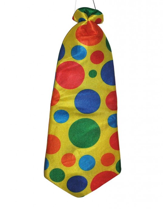CRAVATTA CLOWN GIGANTE POIS