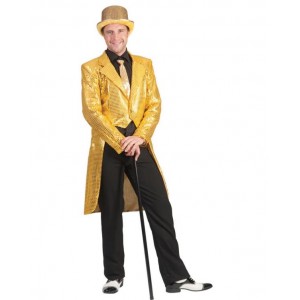 FRAC UOMO PAILLETTES DORATO