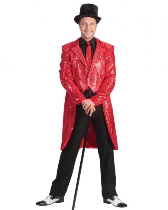 FRAC UOMO PAILLETTES ROSSO