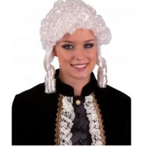 PARRUCCA BIANCA ANTICA COLOMBINA