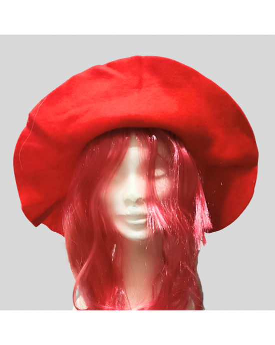 CAPPELLO CON PARRUCCA LISCIA