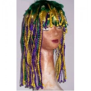 PARRUCCA TRECCINE MULTICOLORE