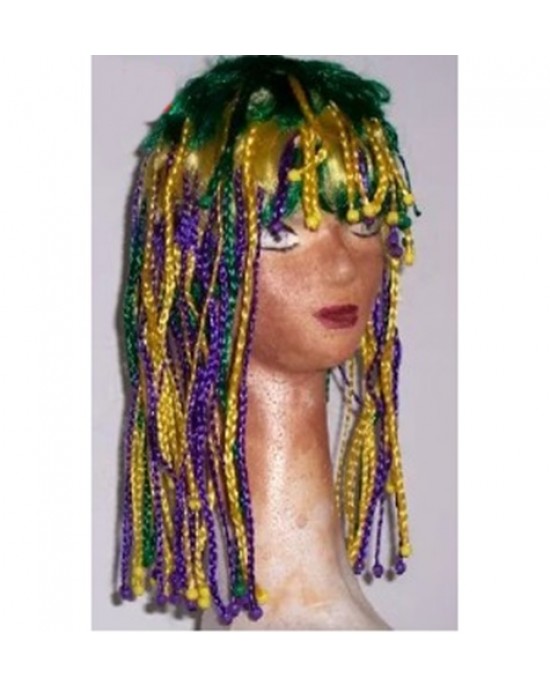 PARRUCCA TRECCINE MULTICOLORE