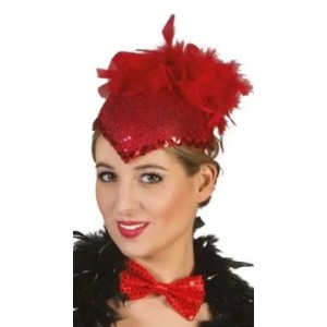 CAPPELLO CASCHETTO CON PIUME