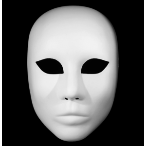 MASCHERA TEATRALE MIMO BIANCA