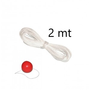 FILO ELASTICO TRASPARENTE PER NASO CLOWN 2MT