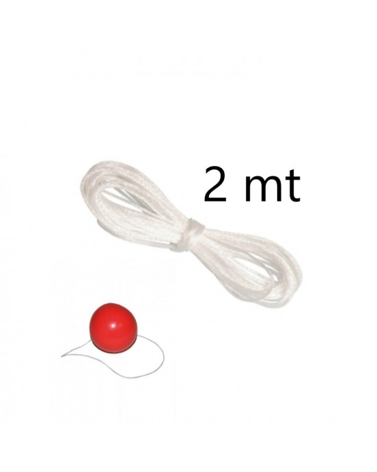 FILO ELASTICO TRASPARENTE PER NASO CLOWN 2MT