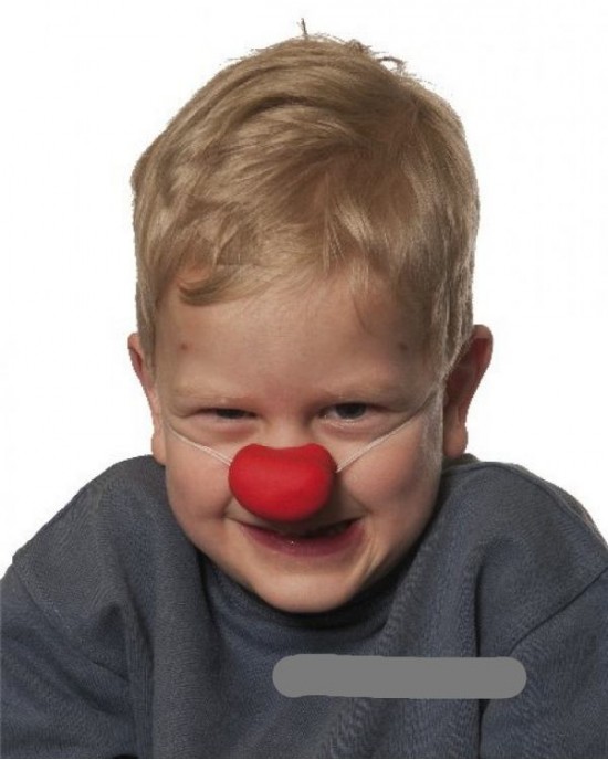 NASO CLOWN GOMMA PER BAMBINI