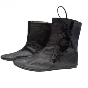 SCARPE NERE PER ACROBATICA ARTIGIANALI