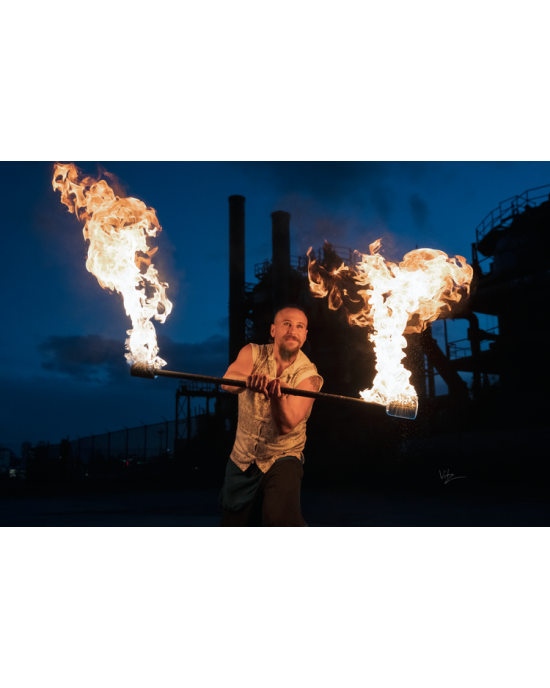 FIRE CONTACT STAFF BASTONE COLLAPSIBLE SMONTABILE GORA - alu