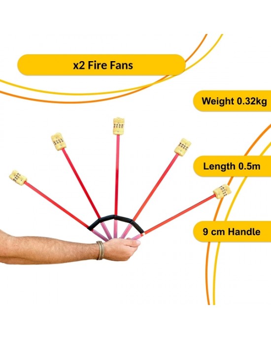 FIRE FAN VENTAGLIO DI FUOCO PIEGHEVOLE FNG