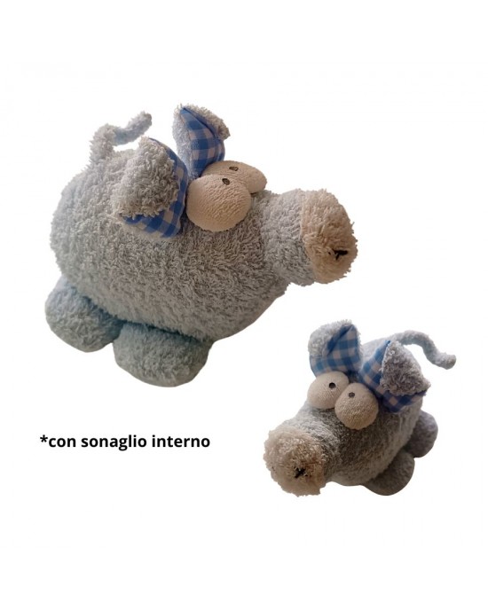 PELUCHE MAIALINO CON SONAGLIO