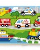 PUZZLE IN LEGNO CON SUONI DEI VEICOLI