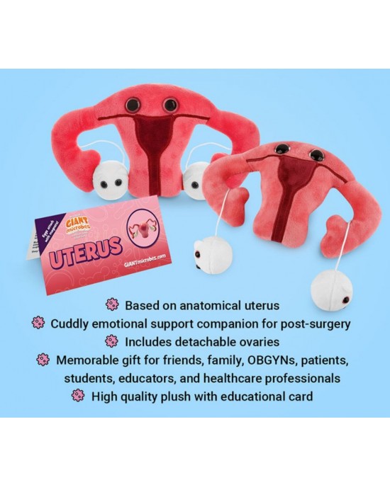 GIANTMICROBES PELUCHE UTERO Uterus