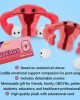 GIANTMICROBES PELUCHE UTERO Uterus