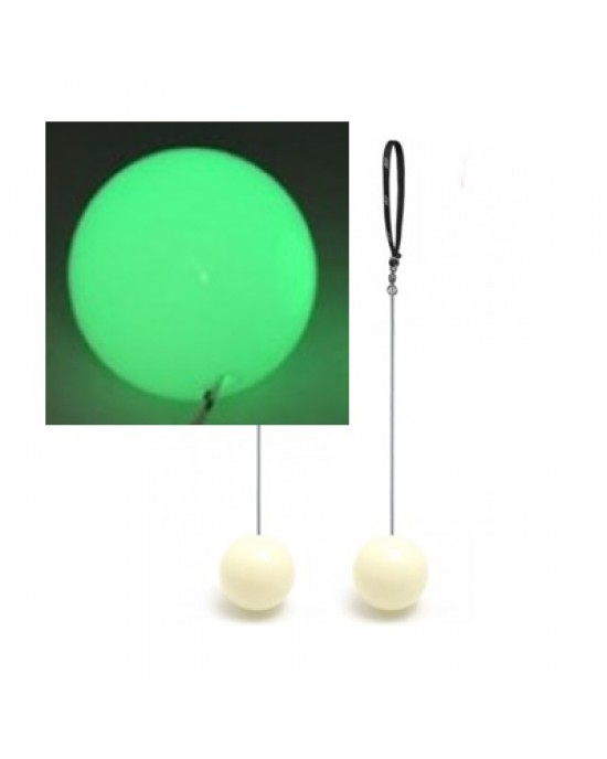 BOLAS POI PRACTICE FOSFORESCENTE 70 mm SET DI 2
