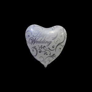 PALLONCINO CUORE HAPPY WEDDING 