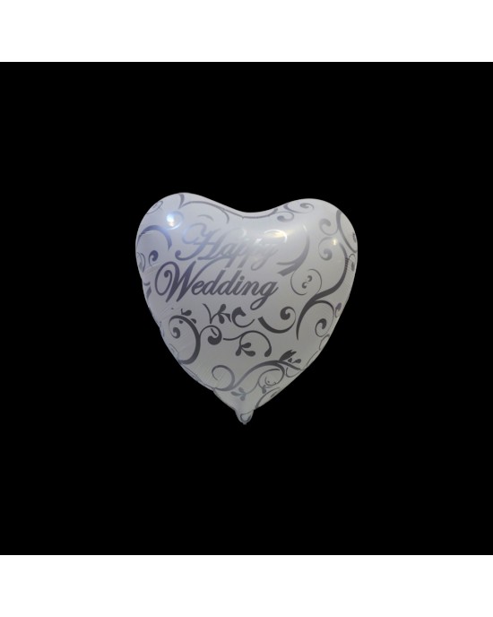 PALLONCINO CUORE HAPPY WEDDING